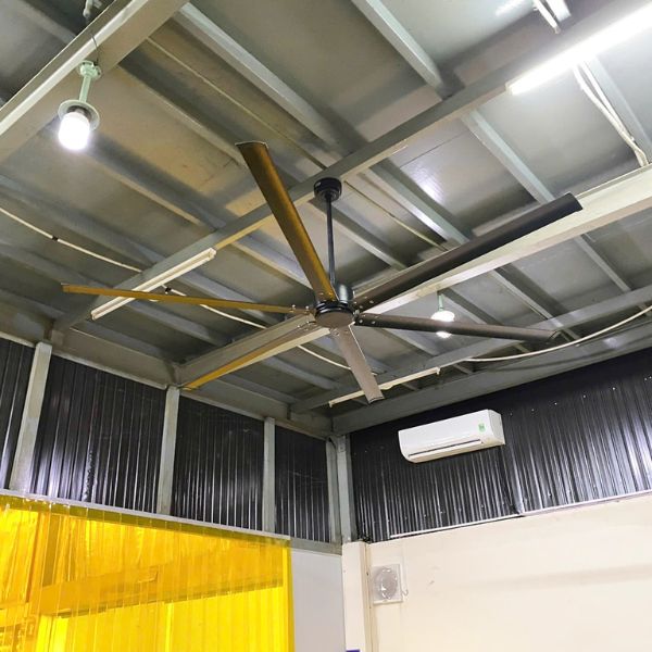 Quạt trần industrial 2M 3 Quạt trần công nghiệp 2m cánh quạt được làm từ hợp kim nhôm cao cấp