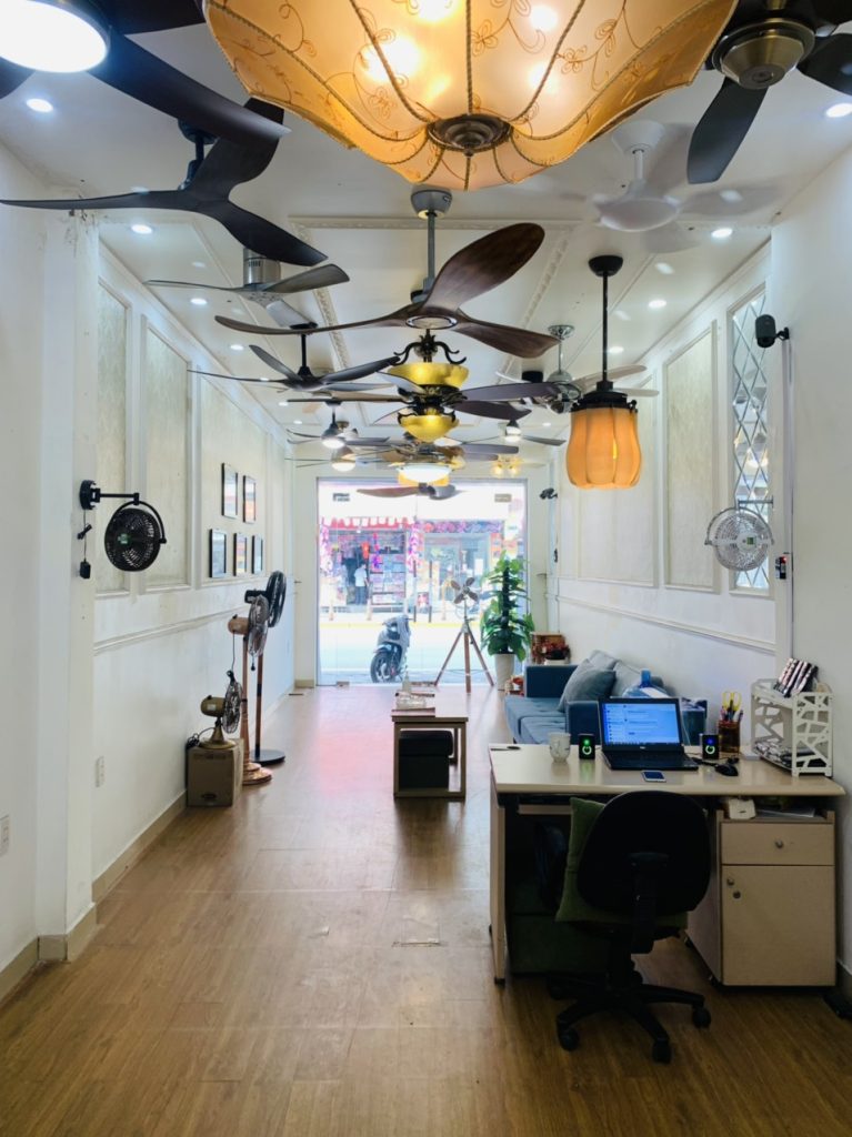 Showroom quạt trần trang trí đẹp tại Hải Phòng