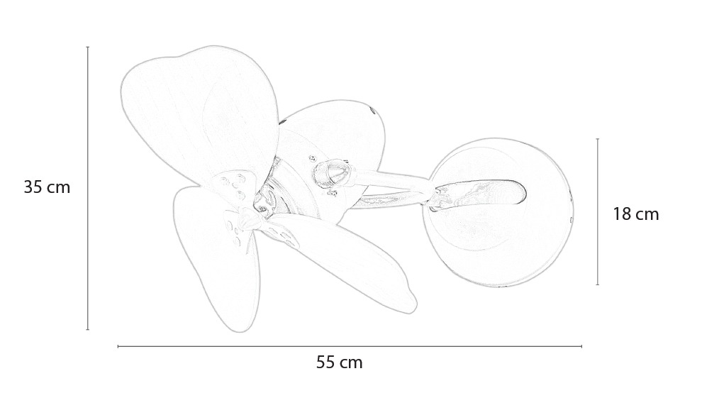 Kích thước quạt treo tường Fino