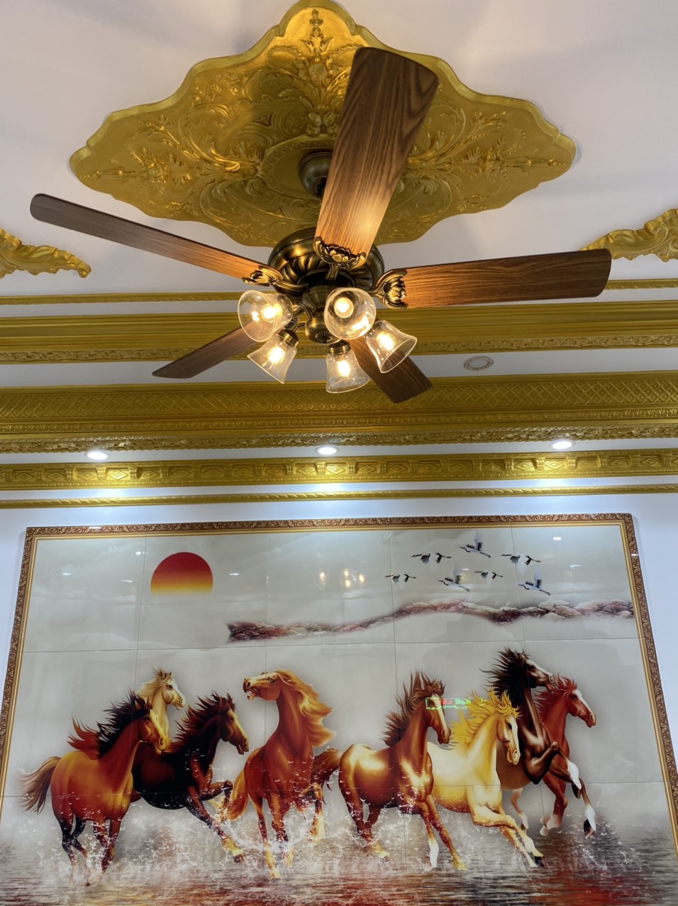 quạt trần cánh gỗ Lotus