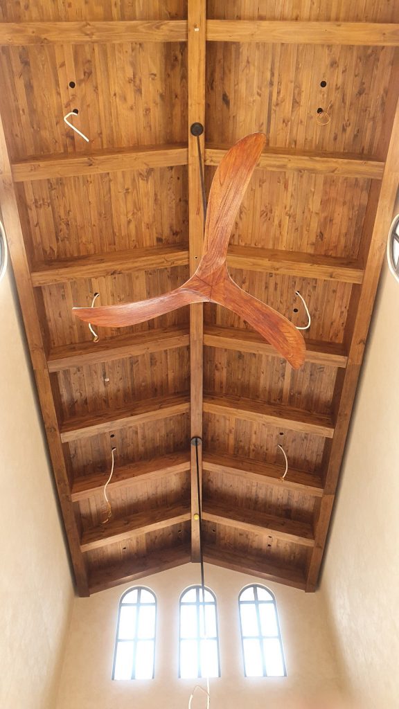 quạt trần 3 cánh gỗ tự nhiên Timmix