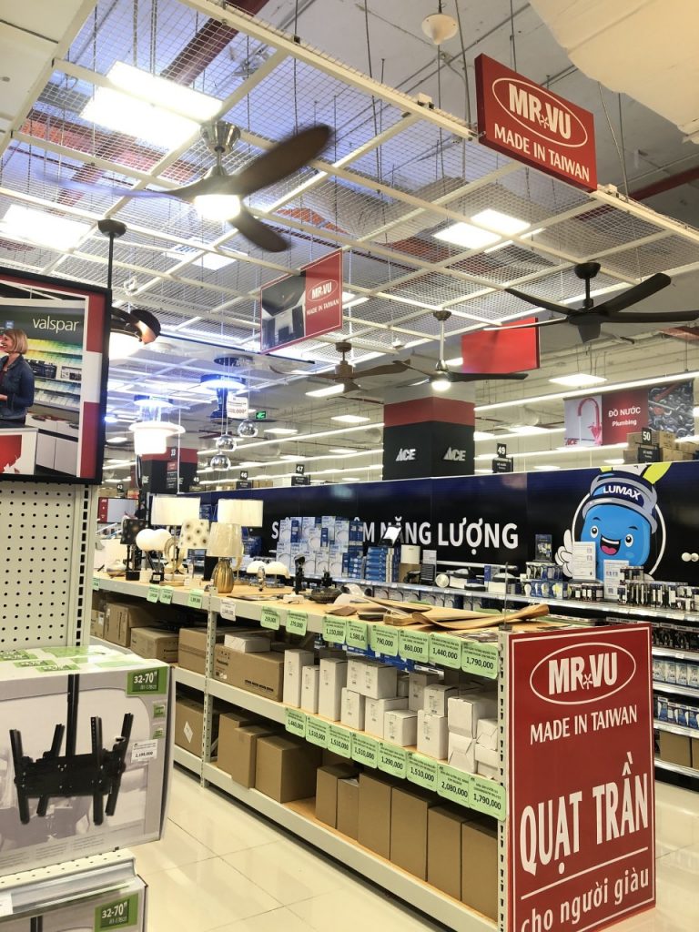 Quạt trần Mr.Vũ đã có mặt tại ACE Home Center