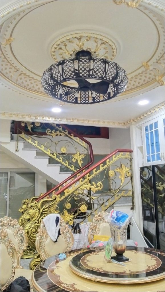 Quạt trần kèm đèn chùm cao cấp Empire