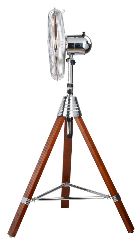 Quạt đứng 3 chân gỗ cao cấp Boutique