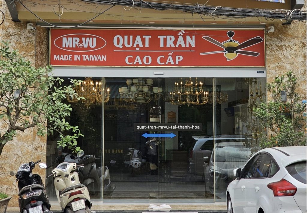 Showroom quạt trần Thanh Hóa Mr.Vũ