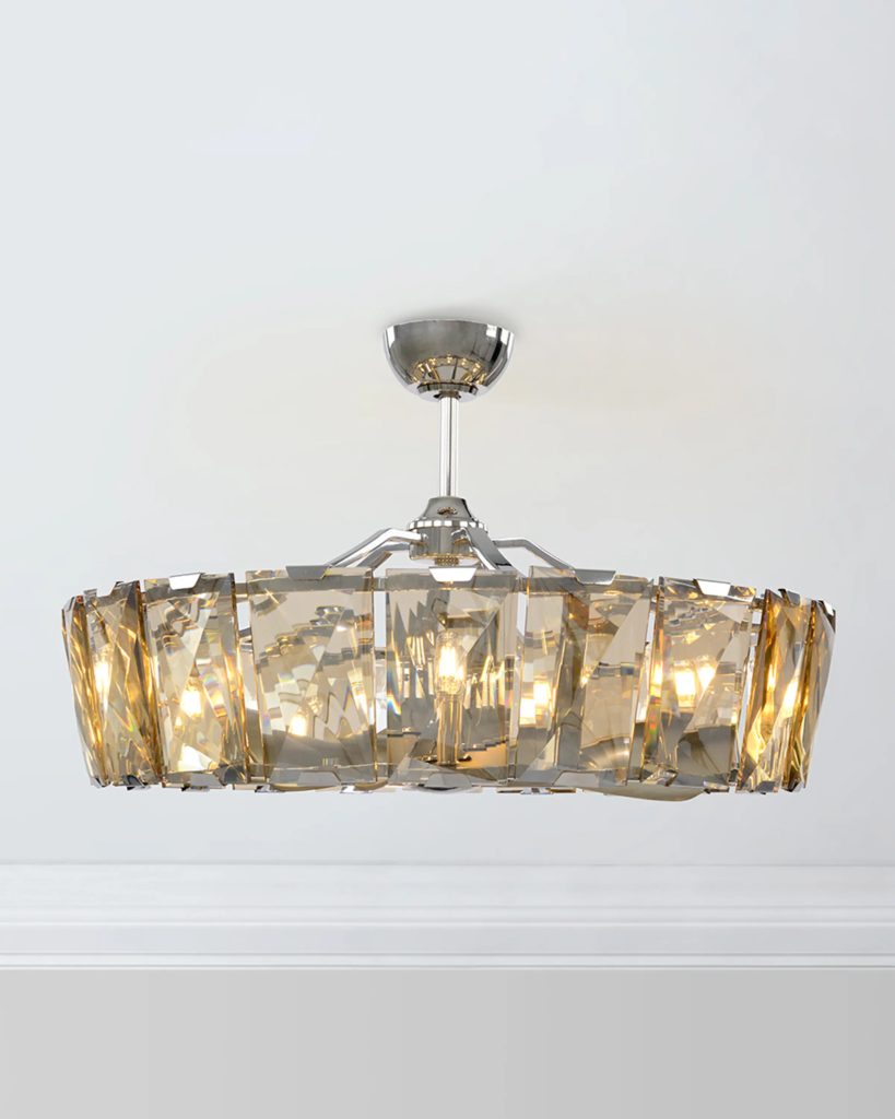 Quạt trần pha lê đẳng cấp Crystal