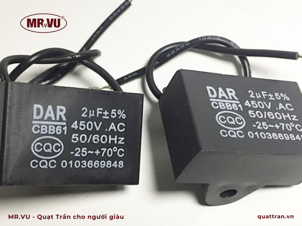 Hướng dẫn chọn và thay thế tụ điện quạt trần đúng cách 58 Tụ điện cho quạt trần