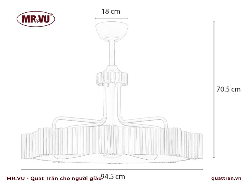Mẫu quạt trần chung cư