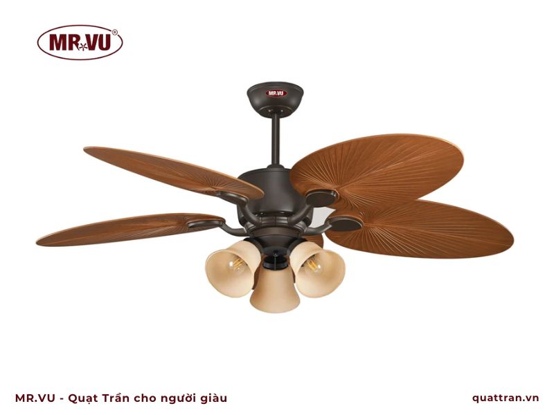 thiết kế quạt trần phòng ngủ