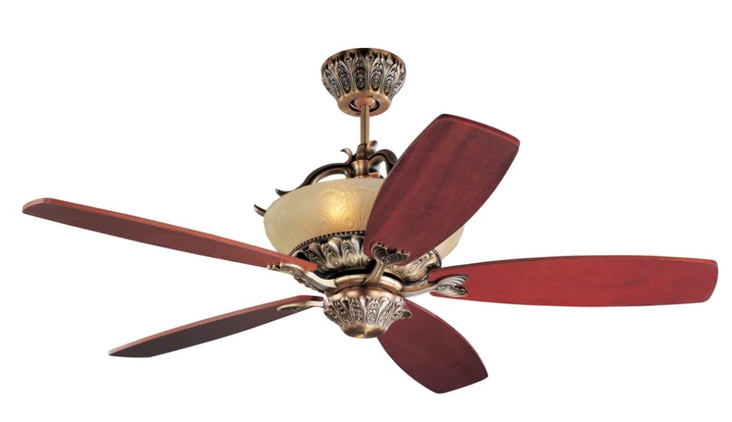 Phiên bản quạt trần Villa 1 đèn hắt lên đẳng cấp