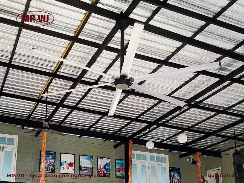 Đặc điểm quạt trần công nghiệp