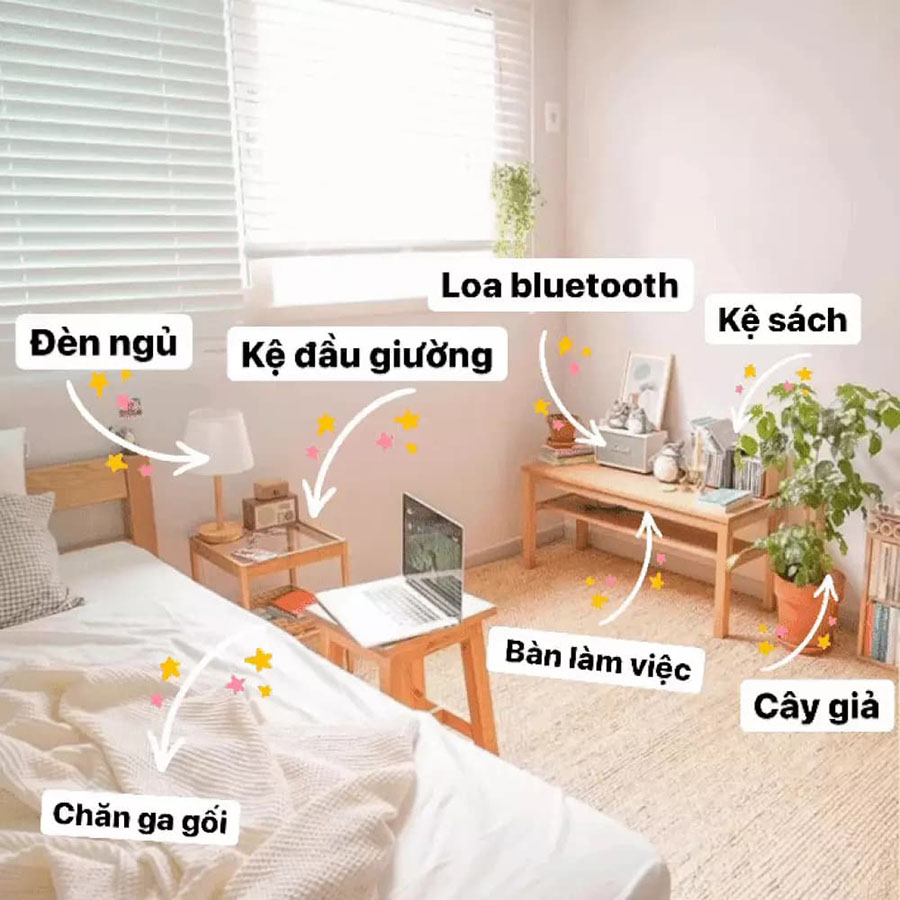 12+ Món Đồ Decor Phòng Ngủ Nhỏ Gọn, Tiện Ích, Giá Tốt