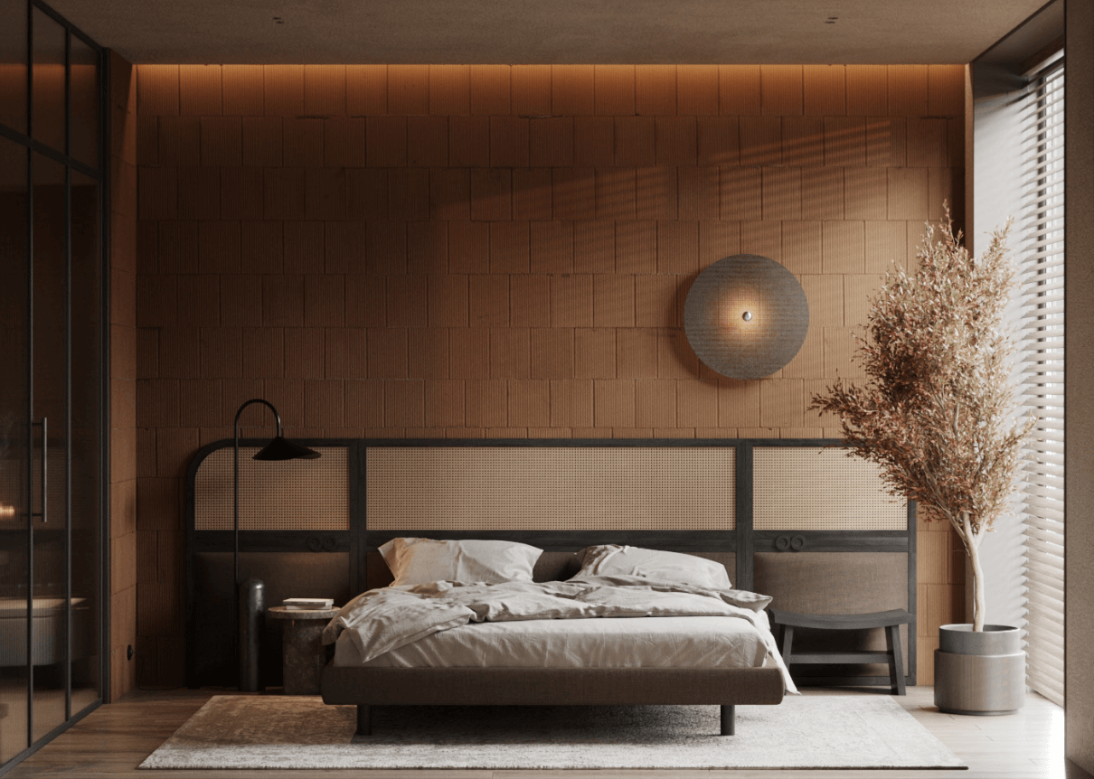 26 Mẫu phòng ngủ màu nâu đẹp, sang trọng & ấm áp nhất 2025