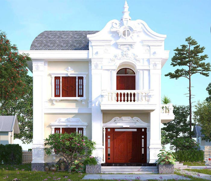 Thiết Kế Nhà 2 Tầng 7x12m Sang Trọng Theo Phong Cách Cổ Điển - Nội Thất Đương Đại