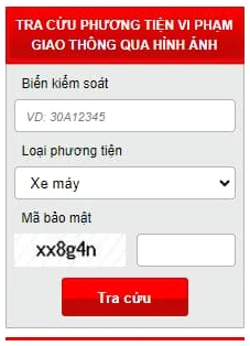 Nhập biển số xe máy