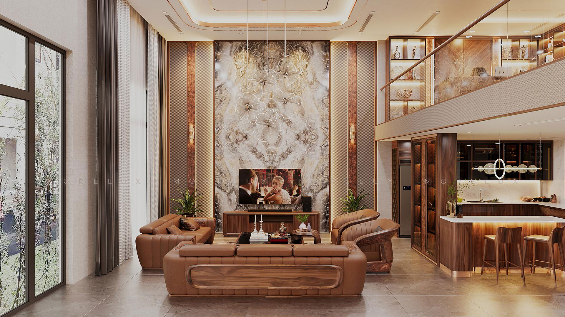 thiết kế nội thất phòng khách