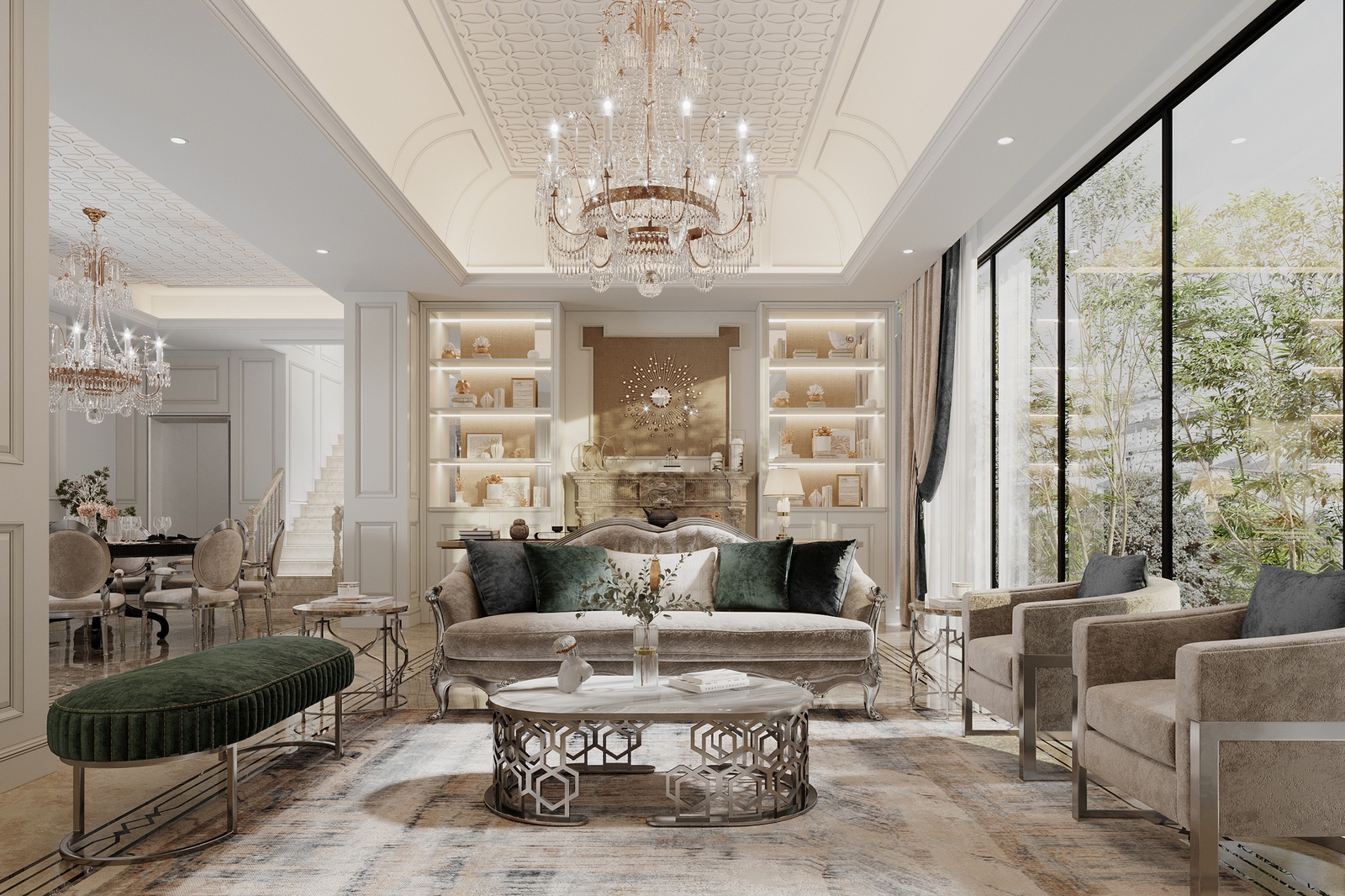 thiết kế nội thất phòng khách