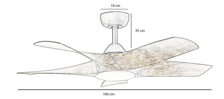 Kích thước quạt Vision 42