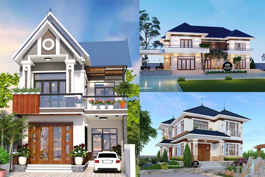 Mẫu nhà mái Thái 2 tầng đẹp được yêu thích nhất hiện nay