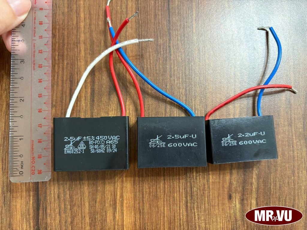 Tụ quạt trần loại tốt, dầy, kích thước đủ tiêu chuẩn đảm bảo vận hành quạt 