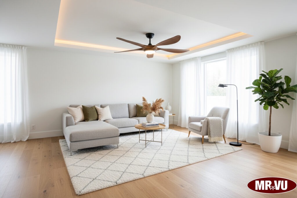 Quạt trần làm mát diện rộng nhưng vẫn tiết kiệm điện năng