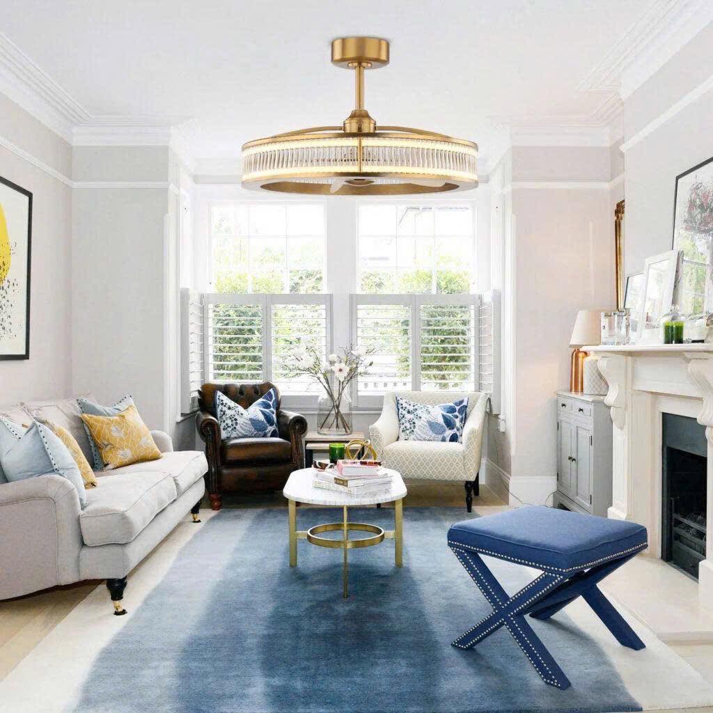 Quạt trần chung cư Mr.Vu có thiết kế tinh tế, phù hợp với căn hộ chung cư hiện nay