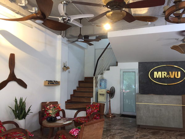 Showroom quạt trần Mr.Vũ tại Hà Nội được đầu tư bài bản, chuyên nghiệp