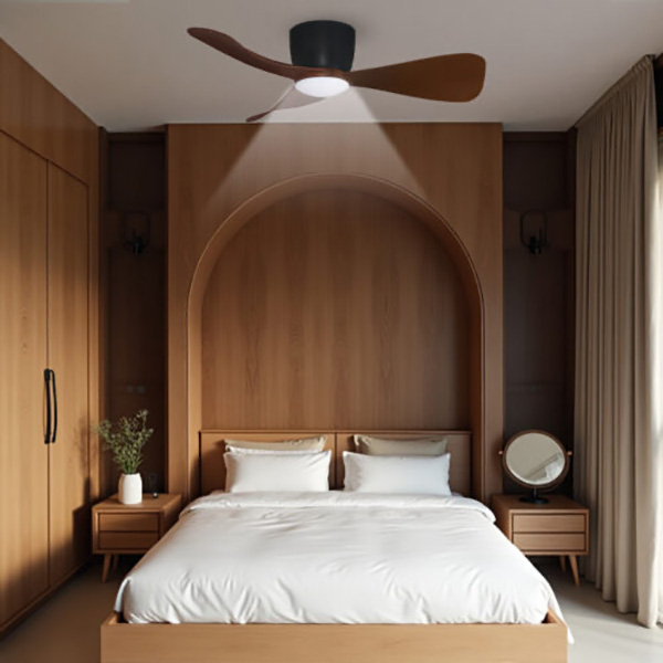 Quạt trần phòng ngủ Mr.Vu được thiết kế dành riêng cho không gian nghỉ ngơi