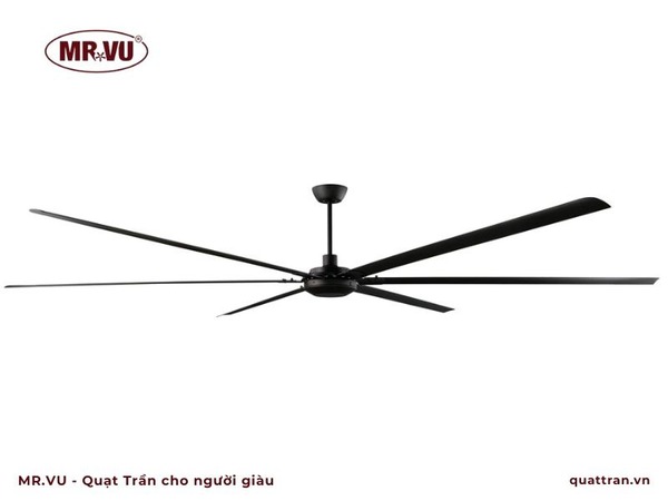 Quạt trần công nghiệp là dòng quạt được thiết kế chuyên biệt để làm mát cho không gian rộng