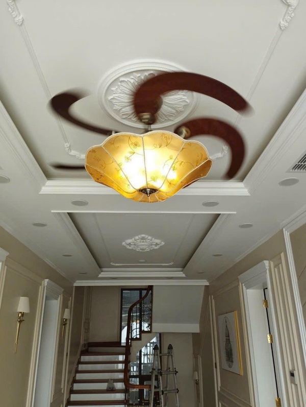 Mẫu 17: : Quạt trần kết hợp đèn trang trí công nghệ động cơ DC tiết kiệm điện