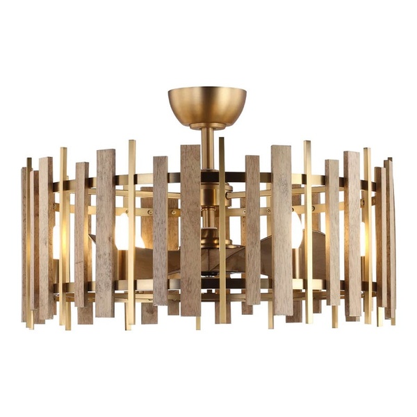 20+ Mẫu quạt trần đèn chùm pha lê tinh xảo cho phòng khách Mr.Vũ 25 Mẫu 6: Quạt trần Farm sở hữu nét đẹp mộc mạc hoài cổ