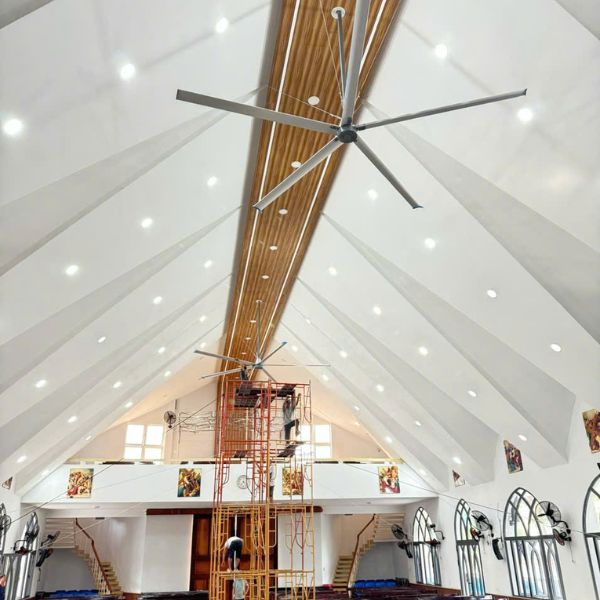 Báo giá quạt trần công nghiệp cánh dài HVLS mới nhất 8 Giá thành phụ thuộc vào độ dài sải cánh