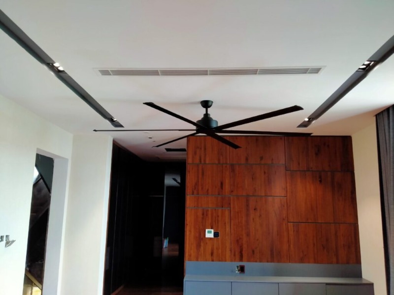Quạt HVLS tạo lưu lượng gió lớn với tốc độ quay thấp