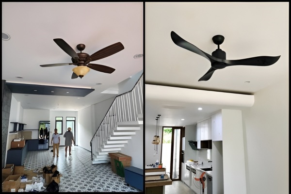 Quạt trần nhỏ 3 cánh hay 5 cánh, loại nào làm mát tốt hơn? 16 Thiết kế quạt ảnh hưởng lớn đến tính thẩm mỹ và phong cách không gian