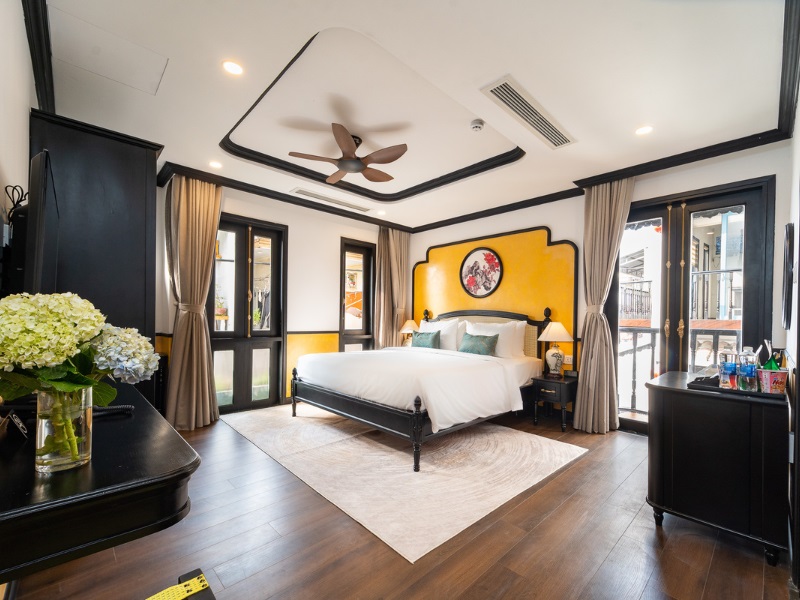 Quạt trần Thin - lắp đặt phòng nghỉ cao cấp của Yzistel Hội An Hotel