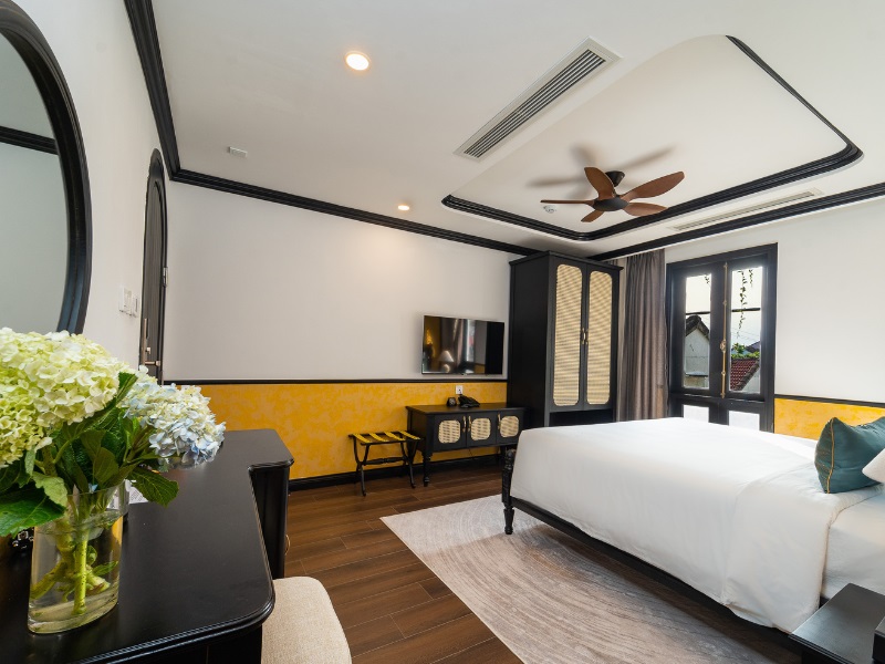 Quạt trần Thin - lắp đặt cho toàn bộ phòng nghỉ cao cấp của Yzistel Hội An Hotel