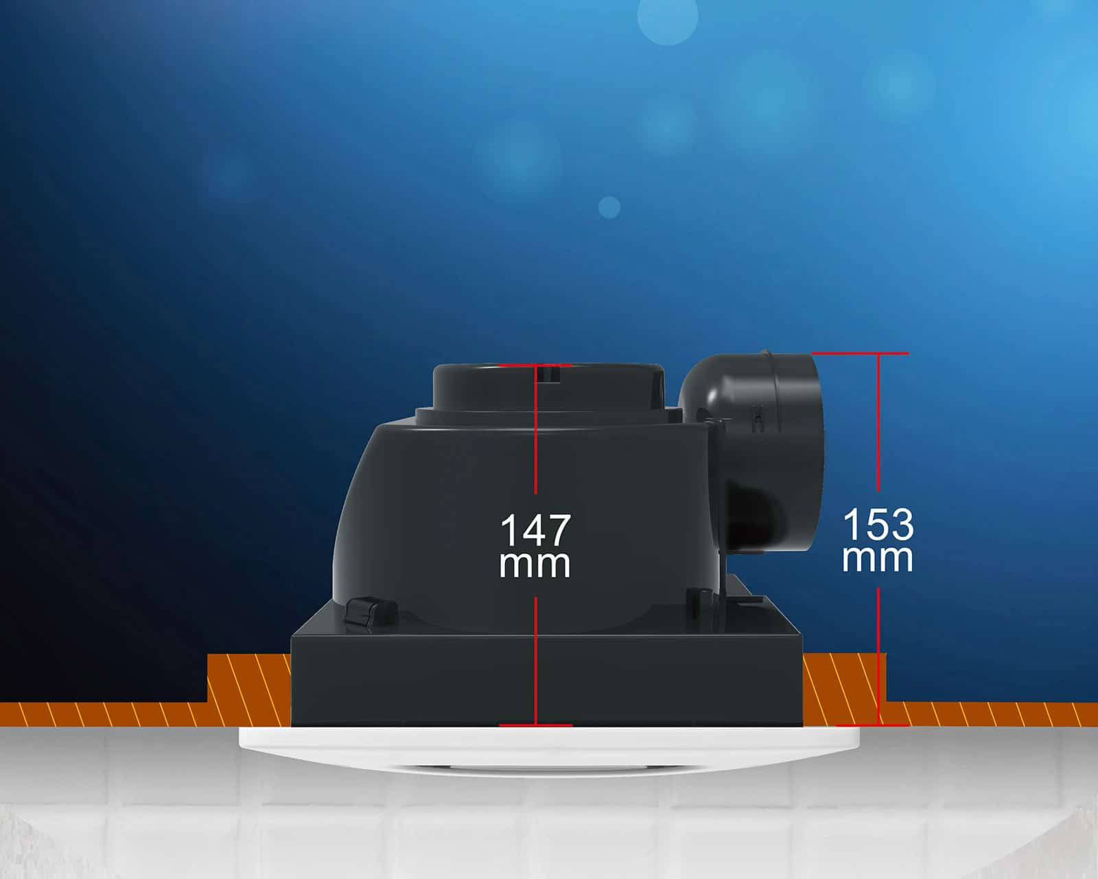 Thân mỏng, ống dẫn Ø100mm