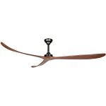 Quạt trần Timmer 100 màu Walnut - quạt trần cánh gỗ siêu lớn