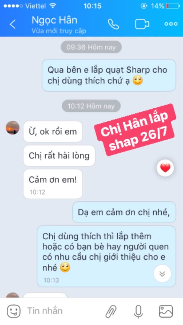 khach mua quat royal sharp