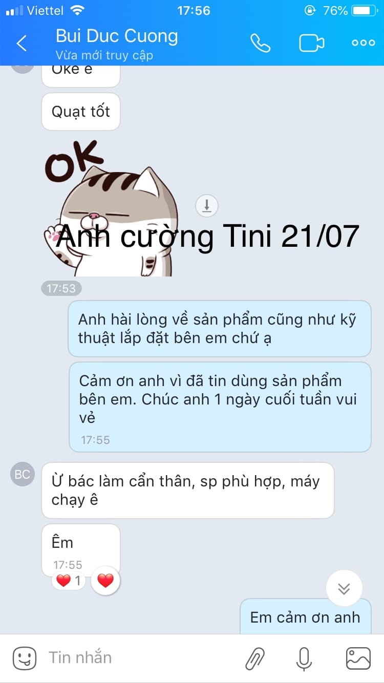 khach mua quat tran tini