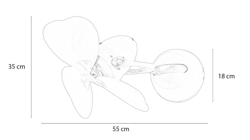 quạt treo tường FINO CHIC
