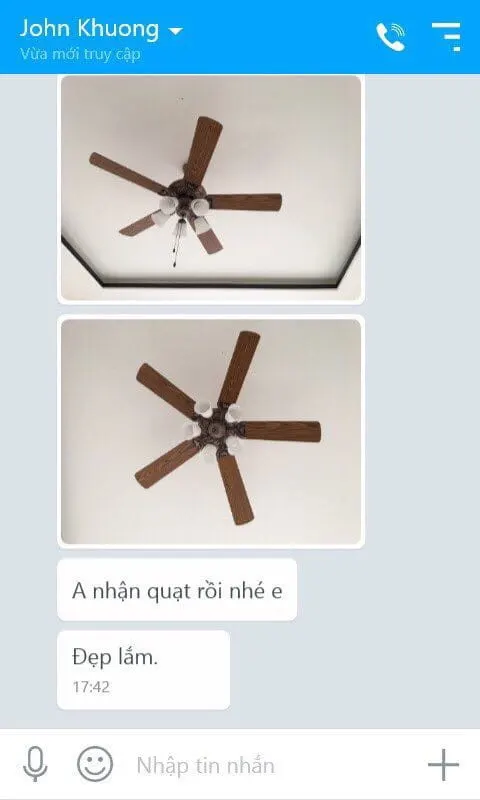 y kien khach mua quat royal lotus den 1