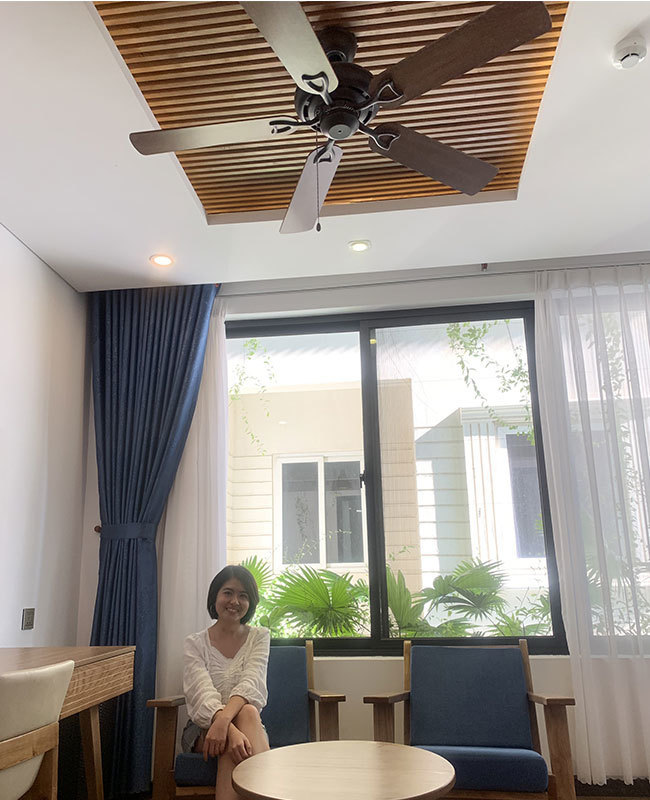 quat tran canh go mau nau classic quat tran canh go mau nau classic