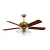Quạt trần Lotus Gold - mẫu quạt trần đẹp cổ điển màu vàng