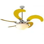 Quạt trần Sole Yellow - mẫu quạt trần đẹp cánh xếp độc đáo