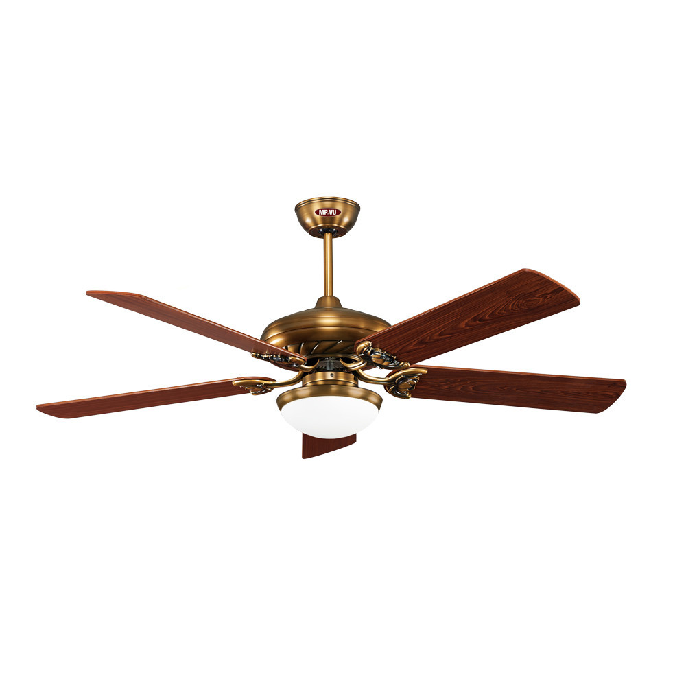 Quạt trần Lotus SL 5 cánh gỗ có đèn LED - quạt trần đèn trang trí Mr.Vũ