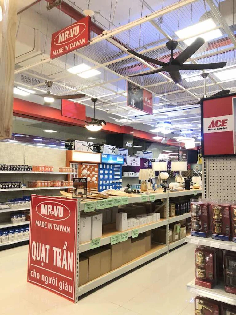 Quạt trần Mr.Vũ có mặt tại ACE Home Center Vietnam