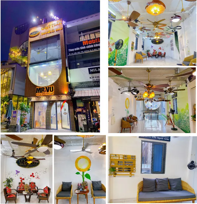 Showroom quạt trần Mr.Vũ tại quận Bình Thạnh, TP HCM 4 quat tran den mrvu tai quan binh thanh tphcm