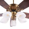 quat tran 5 canh den led lotus plus1