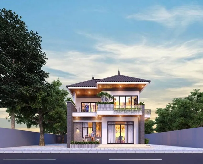 Một số mẫu nhà biệt thự giá rẻ có thiết kế đẹp và tiết kiệm chi phí 9 mau nha biet thu gia re 6